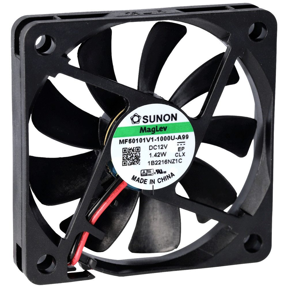 Gehäuselüfter Sunon MF60101V2-1000U-A99 Axiallüfter 12 V/DC 24.29 m³/h (L x B x H) 1