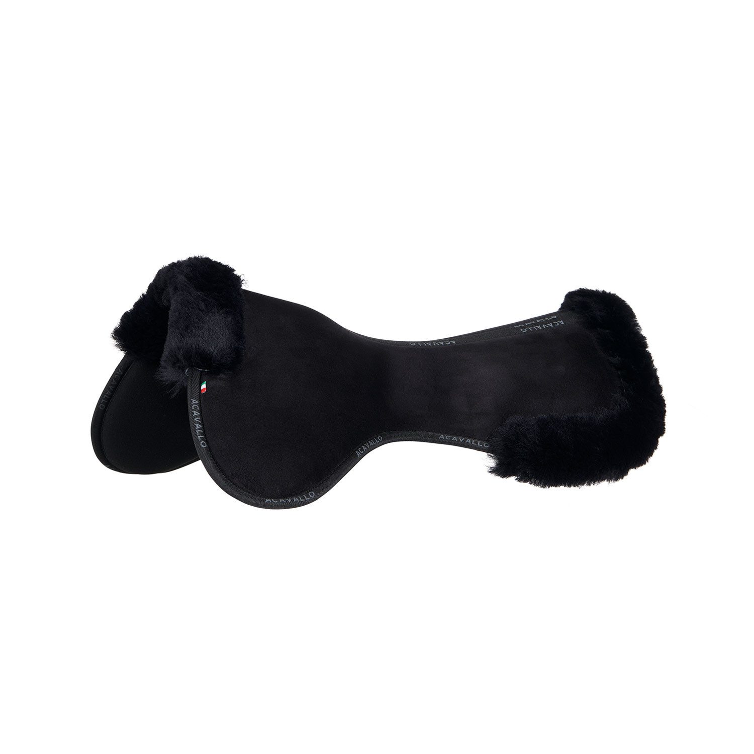 Acavallo Sattelpad Acavallo CC Memory Foam Half Pad mit Lammfell