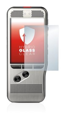 upscreen flexible Panzerglasfolie für Philips PocketMemo DPM7000, Displayschutzglas, Schutzglas Glasfolie klar