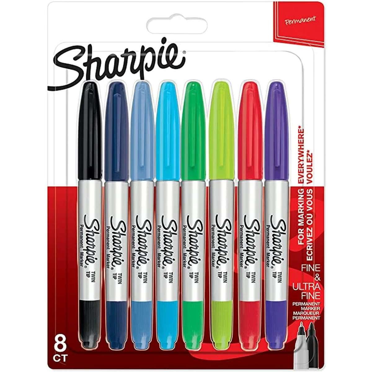 Sharpie Permanentmarker Sharpie 2065409 Permanent-Marker Mehrfarbig 8 Stück(e)