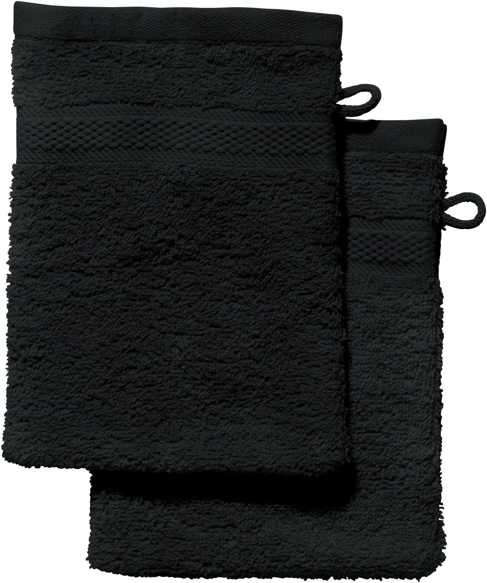 REDBEST Waschhandschuh Waschhandschuh "Chicago" 2er-Pack, Frottier, Walk-Frottier Uni