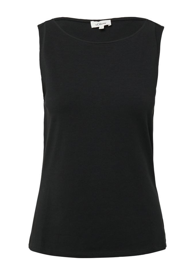 s.Oliver Shirttop - Ärmelloses Damen-Top mit U-Boot-Ausschnitt günstig online kaufen