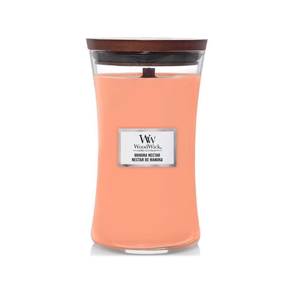 Woodwick Duftkerze WW GROSSE SANDUHR MANUKA-NEKTAR