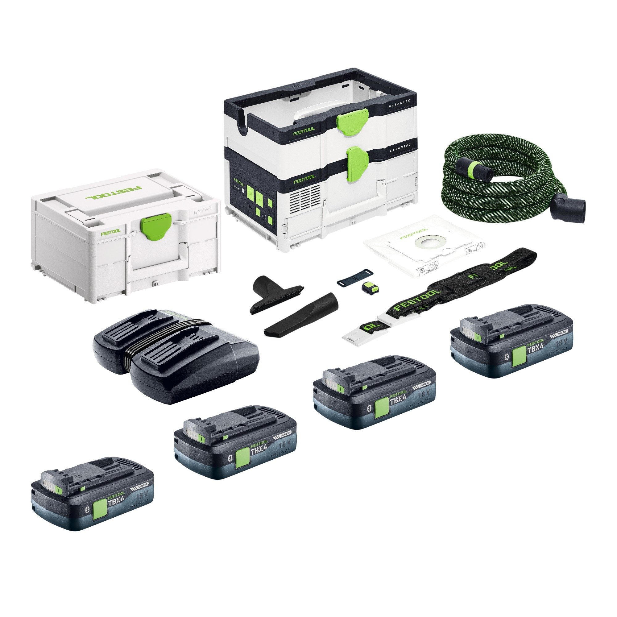 FESTOOL Staubabsauger CTLC SYS I-Basic Akku Absaugmobil 36 V (2x 18 V) Staubklasse L + 4x