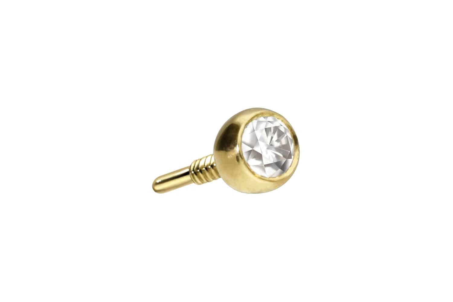 PIERCINGLINE Piercing-Set 14 Karat Gold Schraubkugel günstig online kaufen
