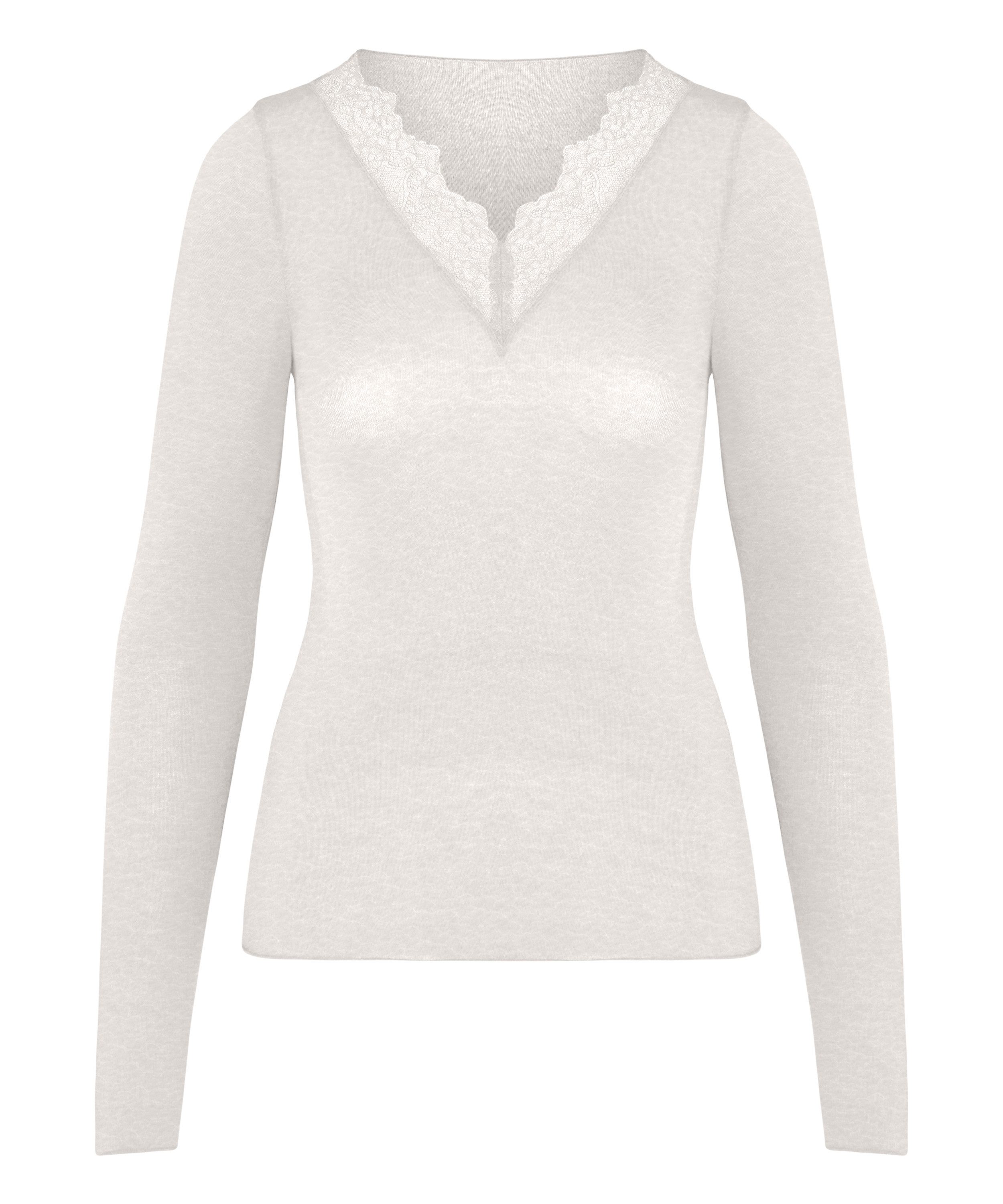 Hunkemöller Pyjama super soft Lace V-Neck shirt with Cashmere – Bild 5 von 5