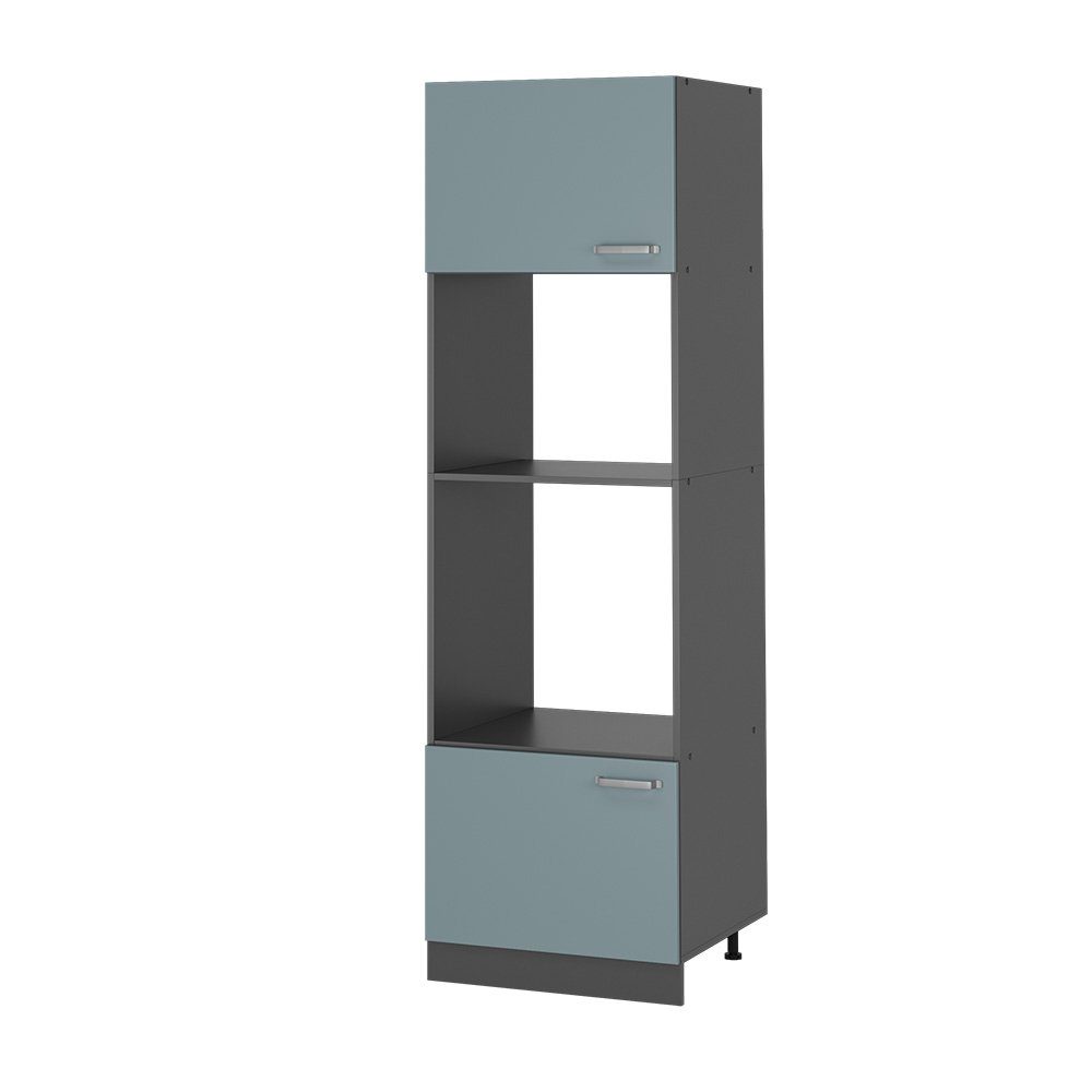 Vicco Mikrowellenschrank R-Line Küchenregal für die Mikrowelle Blau-Grau/An günstig online kaufen
