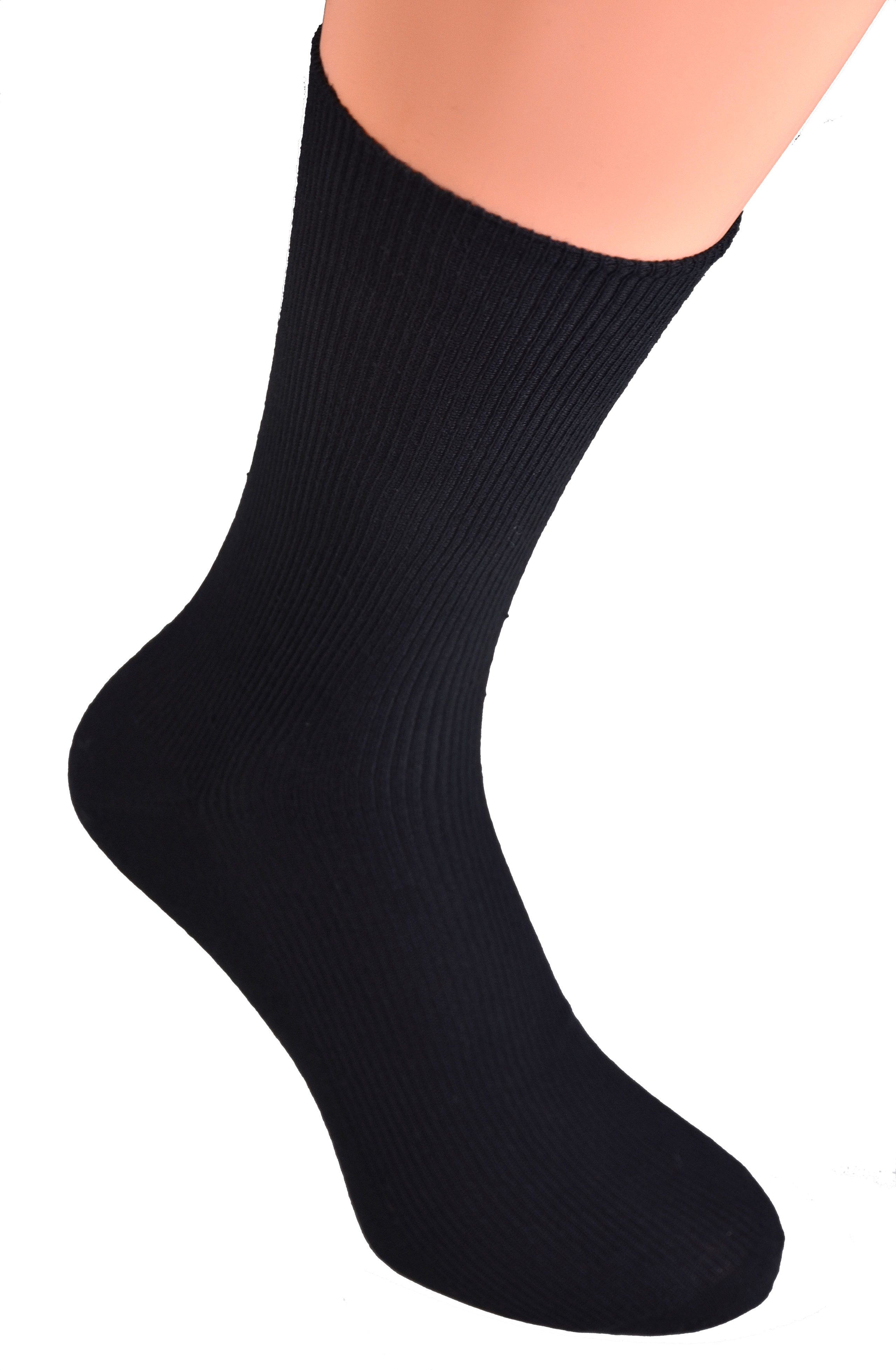 Cocain underwear Businesssocken 30 Paar Kellnersocken schwarze Socken ohne Gummi Naht 100% Baumwolle (30-Paar) ohne drückende Naht mit handgekettelte Spitze