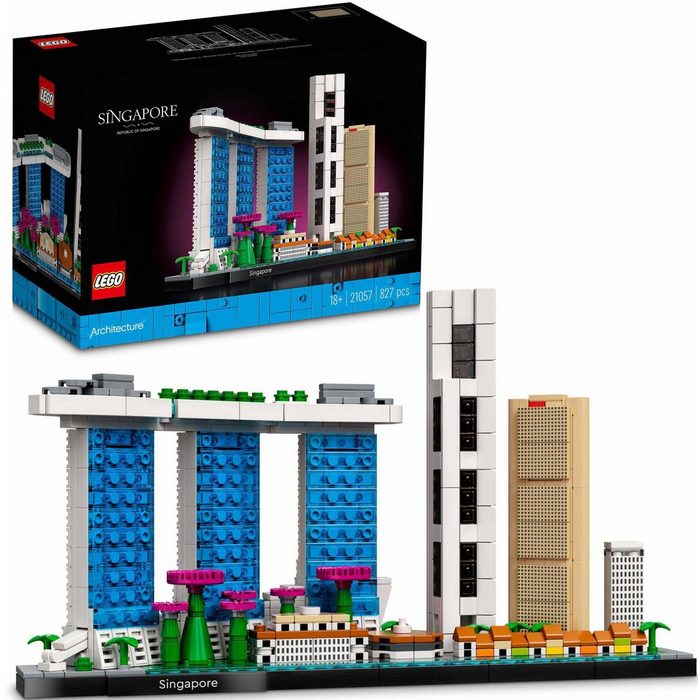 LEGO® Konstruktionsspielsteine Singapur (21057) LEGO® Architecture (827 St)