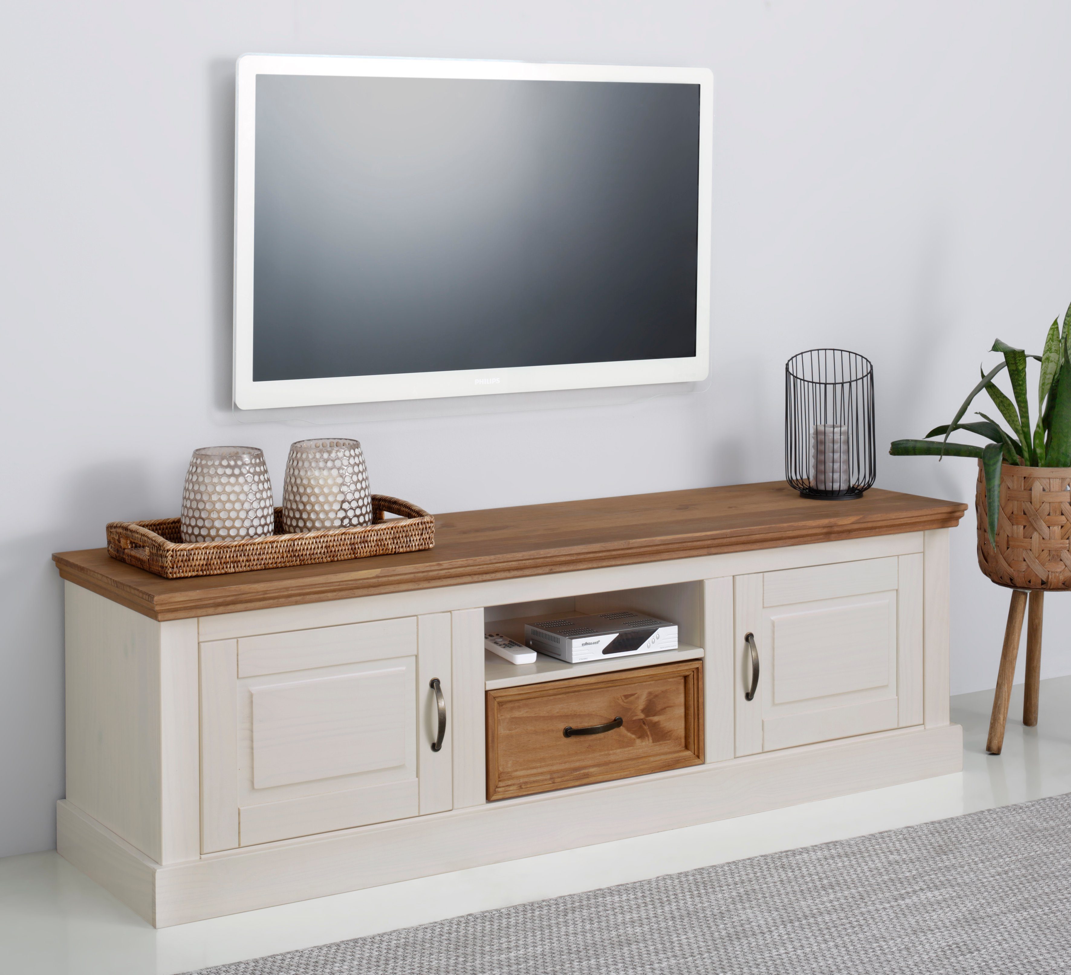 OTTO home Lowboard Selma, TV-Kommode, Breite 160 cm, 1 Schubkasten, 2 Türen