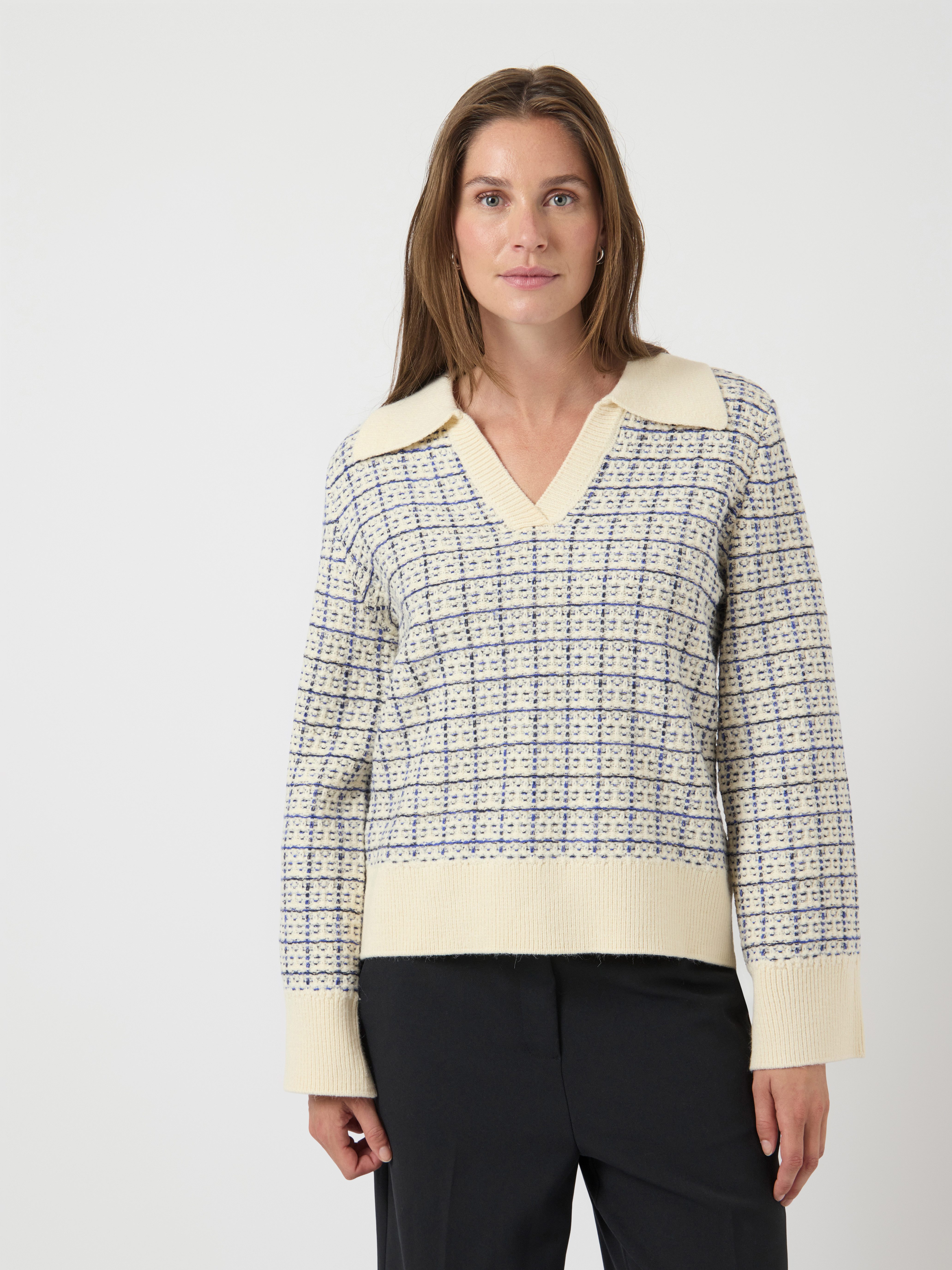 Y.A.S Strickpullover YASLIVIA LS V-NECK KNIT PULLOVER NOOS