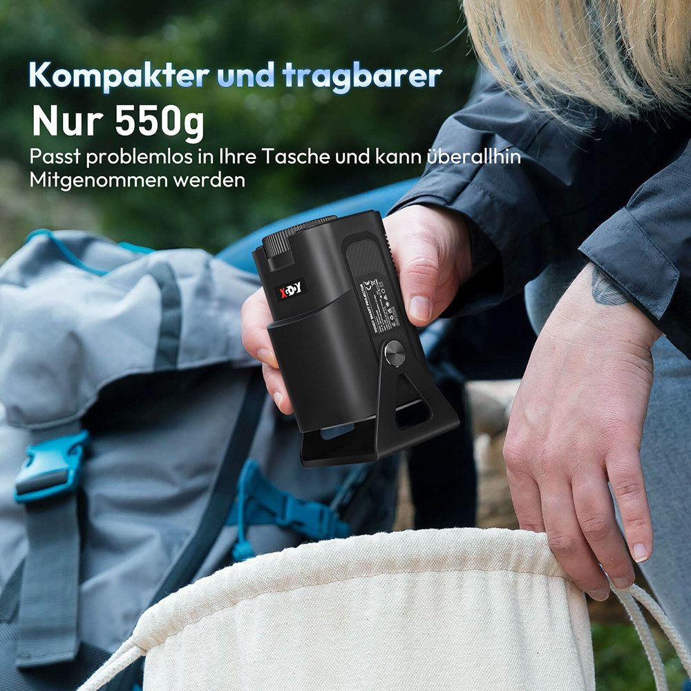 XGODY Gimbal 5 Mini LCD-Beamer (10000:1, 1920x1080 px, 4K-Unterstützung Heimfilmprojektor 180° drehbar)