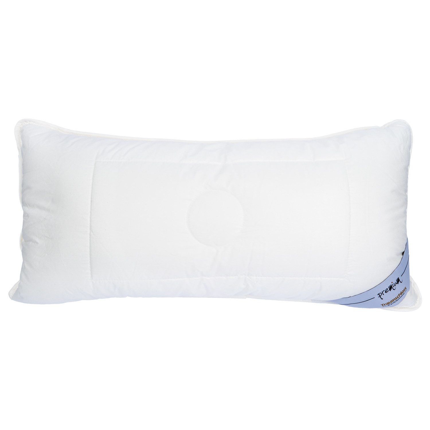 Traumschloss Microfaserkissen Premium, Füllung: 100% Polyester Faserbällchen, Bezug: 100% Baumwolle, Rückenschläfer, Seitenschläfer, Bauchschläfer, extrem leicht, luftig und anschmiegsam