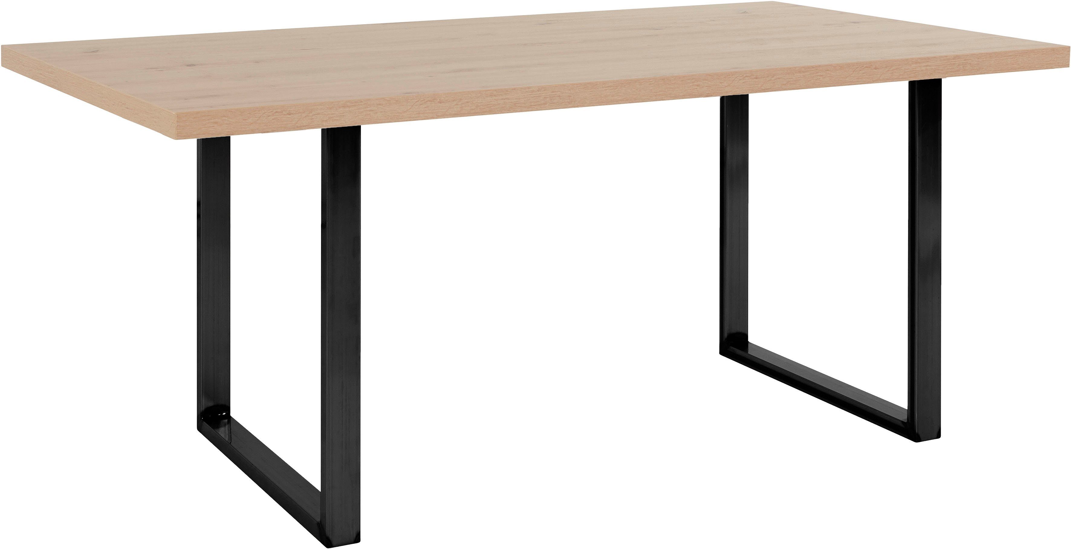 FORTE Esstisch, Breite 160 cm, Kufengestell im Industrial Look