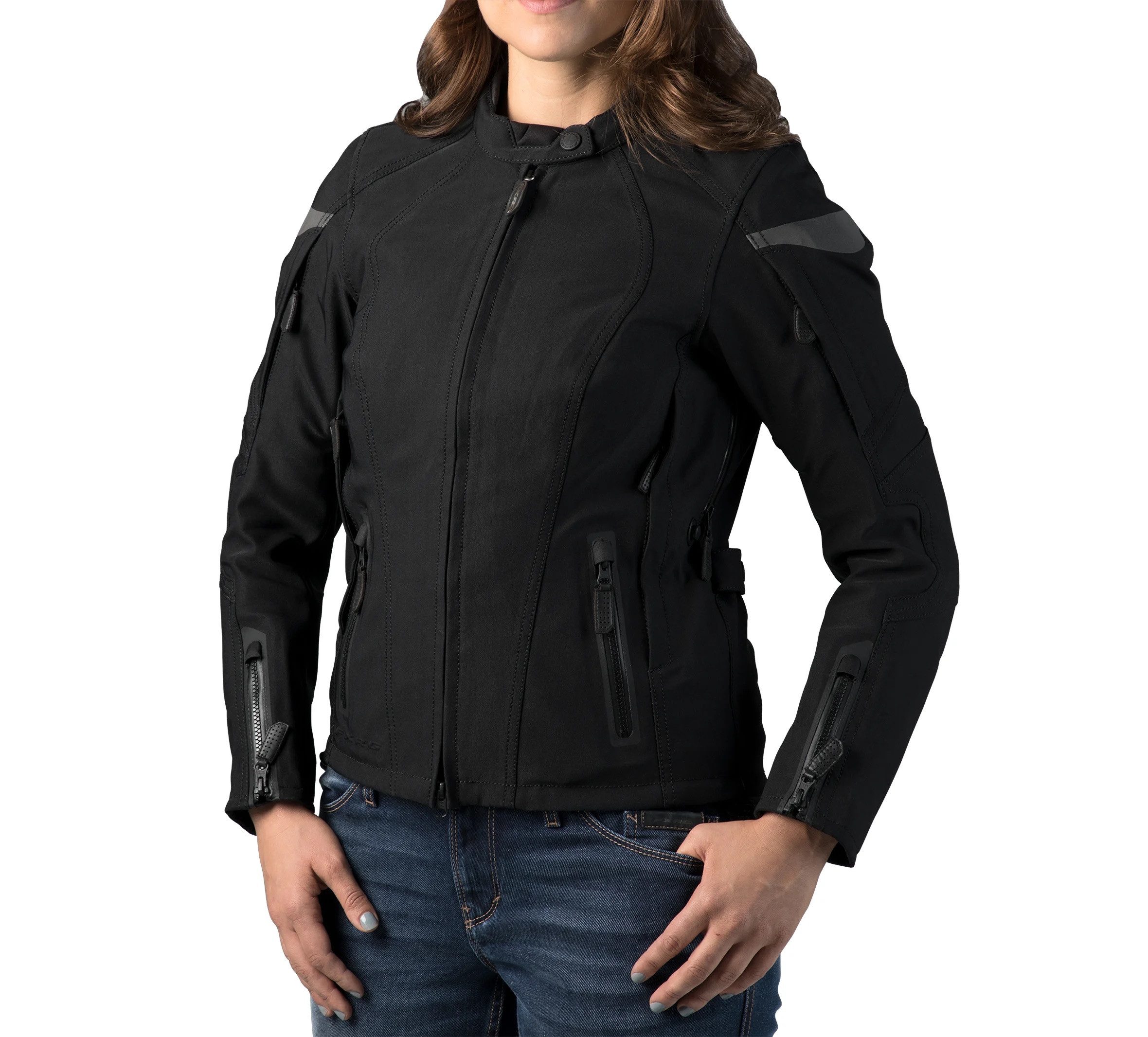 HARLEY-DAVIDSON Bikerjacke Damen Motorradjacke Triple Vent System Wasserdicht Protektoren Belüftet, Protektoren, Wasserdicht, Winddicht