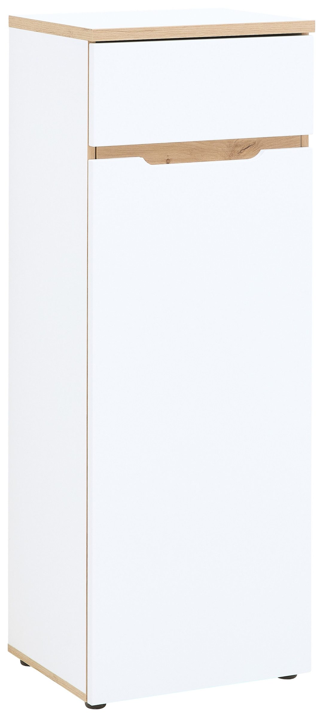 freiraum Aktenschrank Memphis in Weiß / Artisan Eiche Dekor - 45x122x38 (BxHxT)