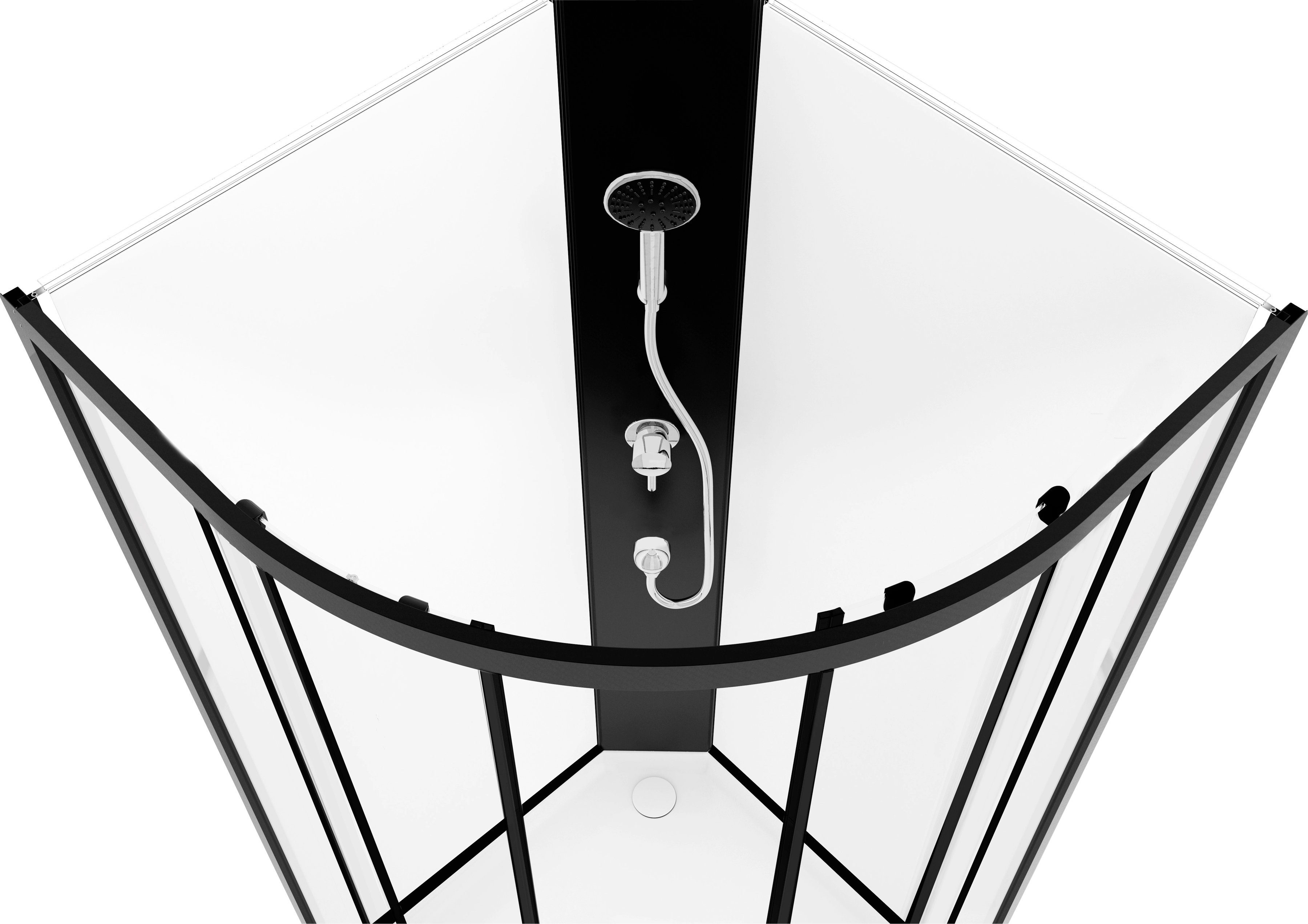 Marwell Komplettdusche Factory, BxT: 85x85 cm, Einscheibensicherheitsglas, inklusive Armatur