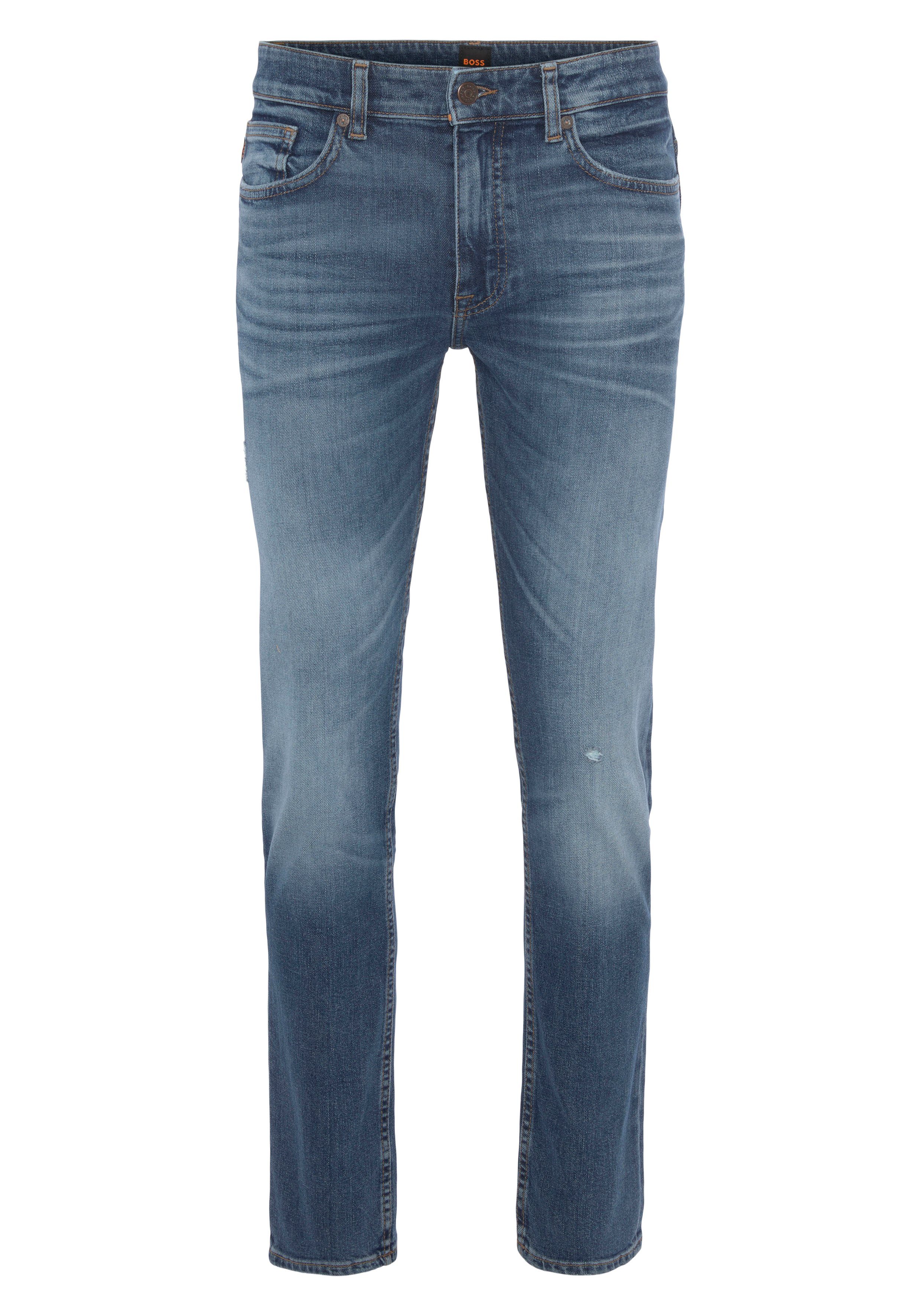 BOSS ORANGE Slim-fit-Jeans Delaware BC-C mit BOSS Logo-Pin