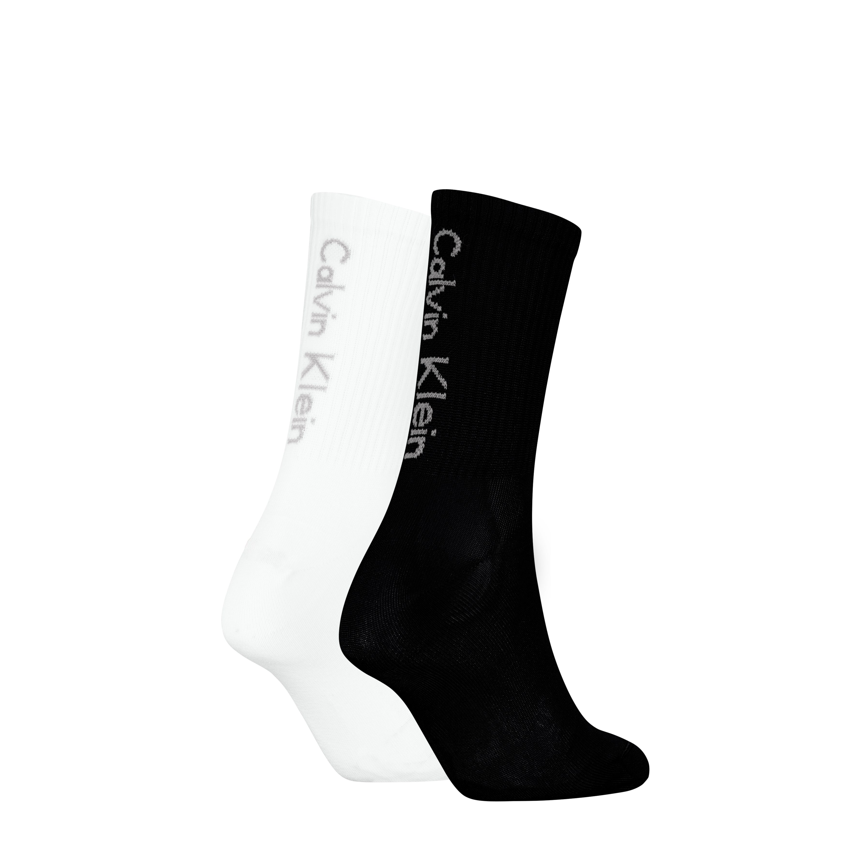 Calvin Klein Jeans Socken CKJ WOMEN SOCK 2P BACK LOGO (2-Paar, 2er Pack) mit breitem Bund