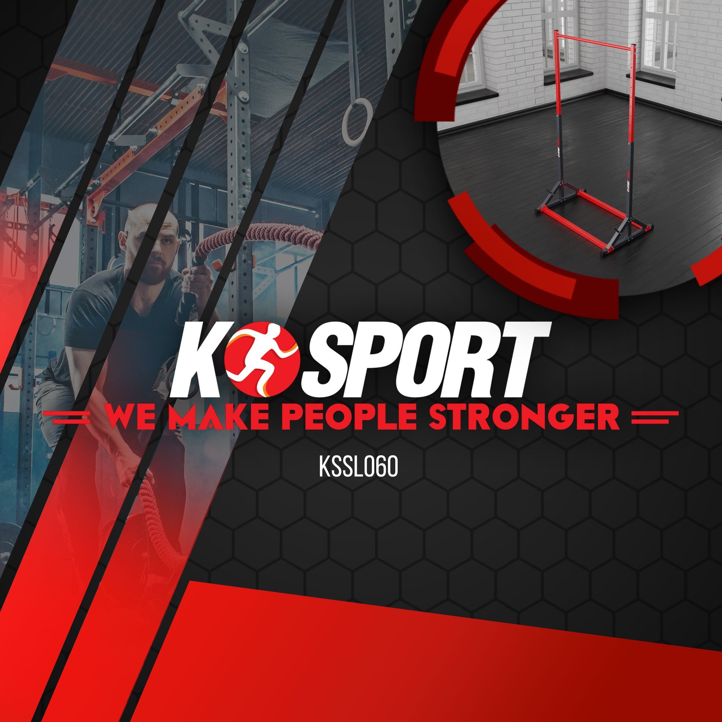 K-SPORT Klimmzugturm EU! in (Pull-Up mit Muskeltraining, Klimmzugstange Pull 140kg für Mate), Up Klimmzugstange Made Stationäre Gewichtsablage, Bar bis