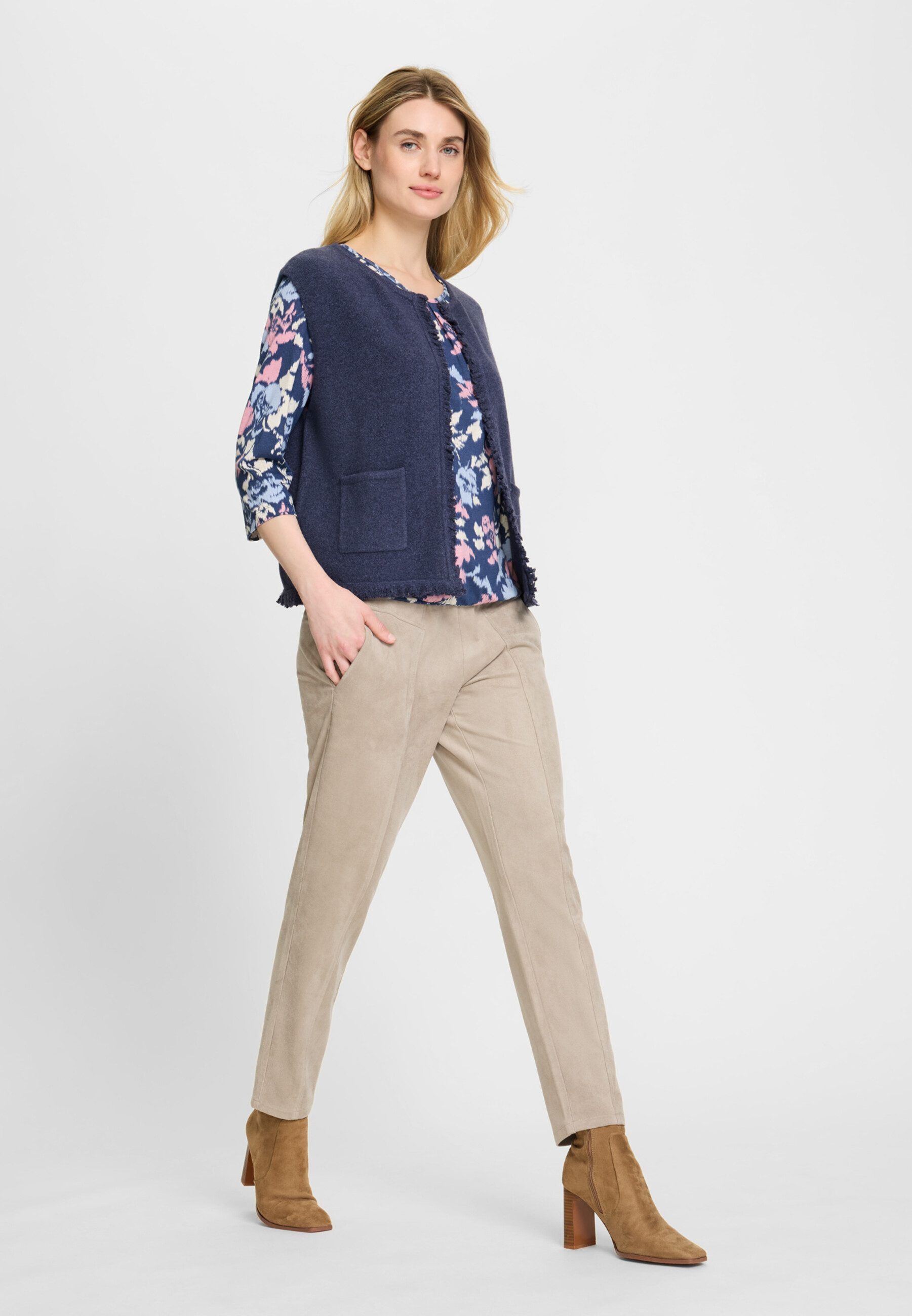 Olsen Cardigan Weste mit Fransen Weste mit Fransen