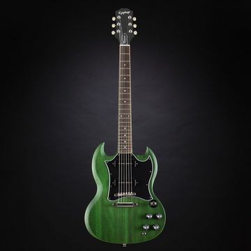 Epiphone E-Gitarre, SG Classic Worn P-90 Worn Inverness Green - Double Cut Modelle