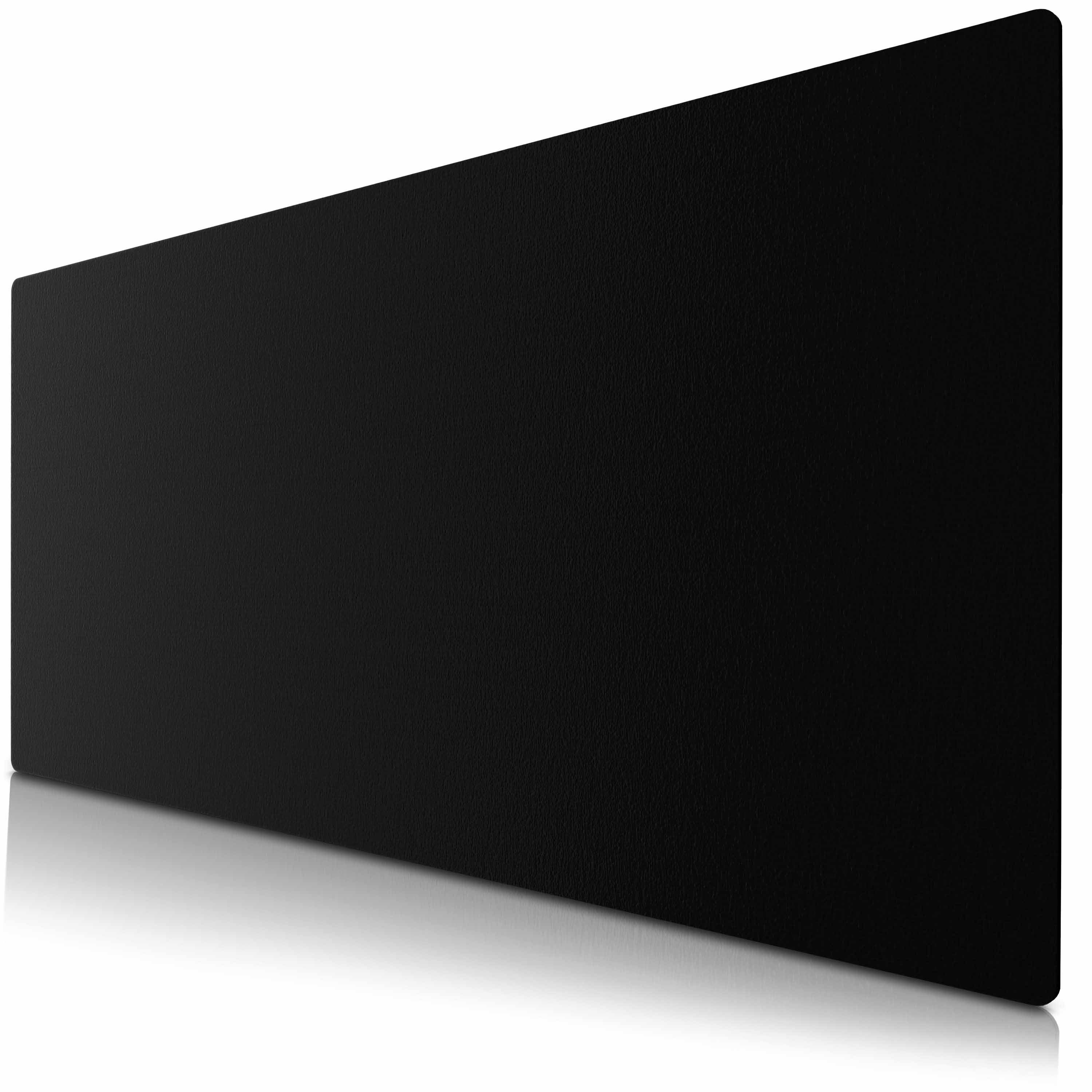 CSL Mauspad XXL Mousepad 900 x 400 x 3 mm, Tischunterlage, Elegante Leder Optik (1-St), rutschfest, abwaschbar, Office Schreibtischunterlage, schwarz