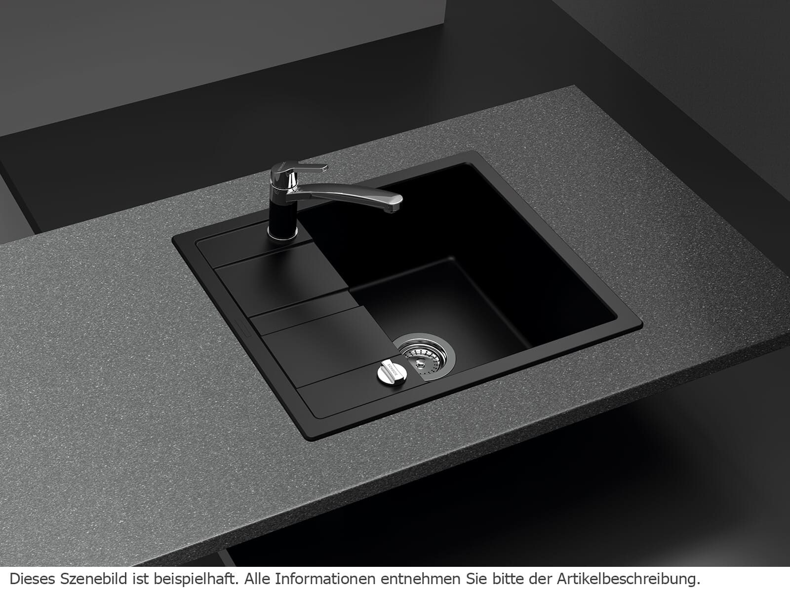 Schock Granitspüle, rechteckig, 58/50 cm, (1 St)