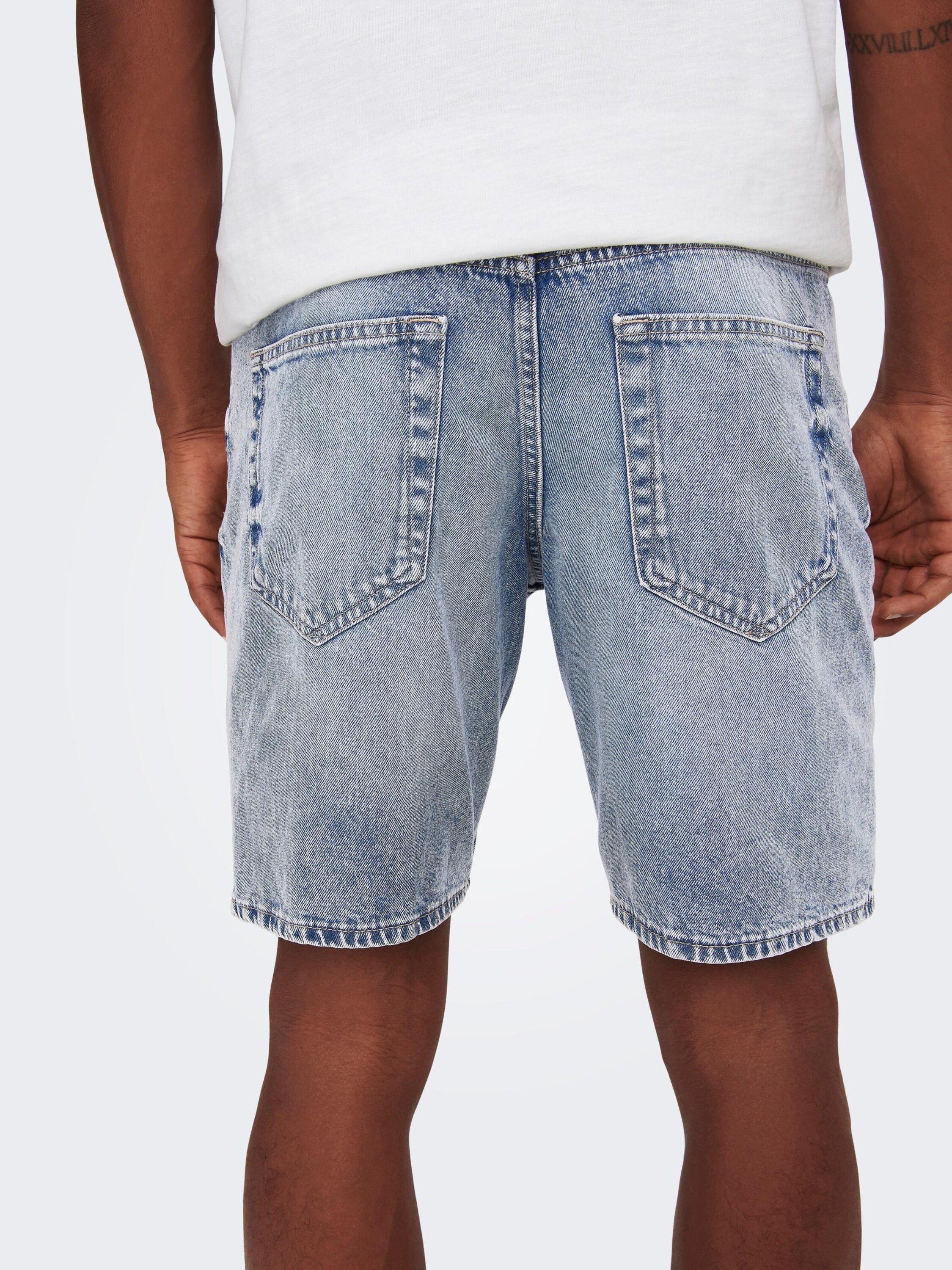 ONLY (1-tlg) SONS Jeansshorts Edge &