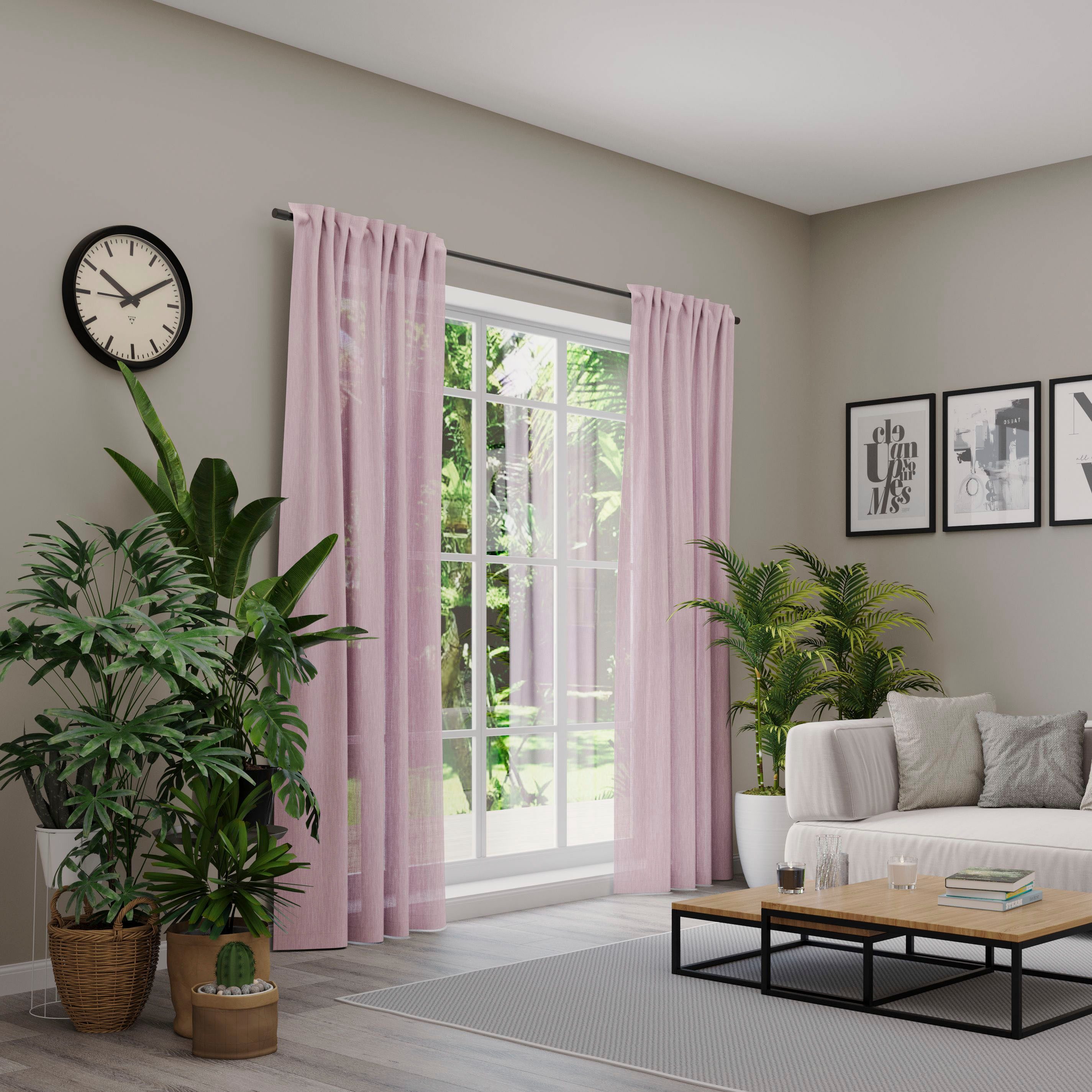 Neutex for you! Vorhang Libre-ECO (1 St), Multifunktionsband, halbtransparent, Jacquard, nach Maß