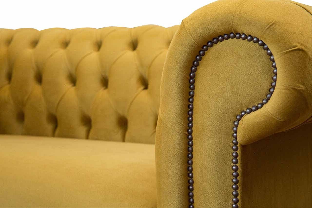 Design Chesterfield Chesterfield-Sofa, Wohnzimmer Klassisch JVmoebel Sofa Sofas Zweisitzer