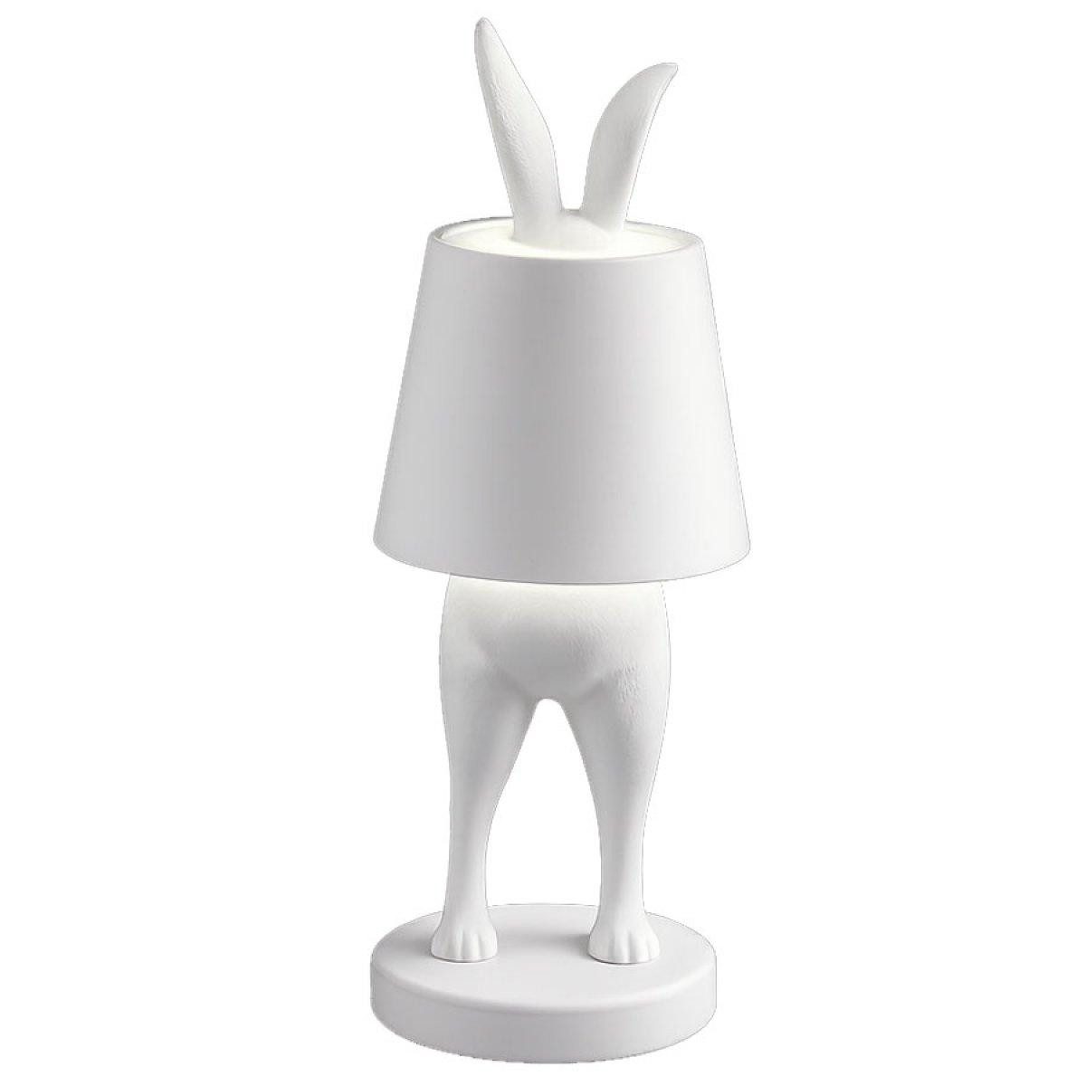Werner Voß Osterhase portable LED Tischleuchte Hiding Rabbit Hase Weiß