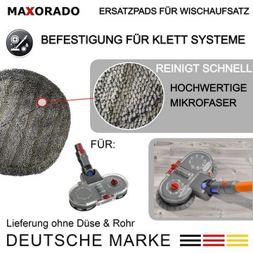 Maxorado 6 x Ersatzpad für Dyson Wischaufsatz für Dripl DrRobor Cleanify Equl Moppaufsatz (Mikrofaser, 6-tlg., Wiederverwendbar, waschbar)