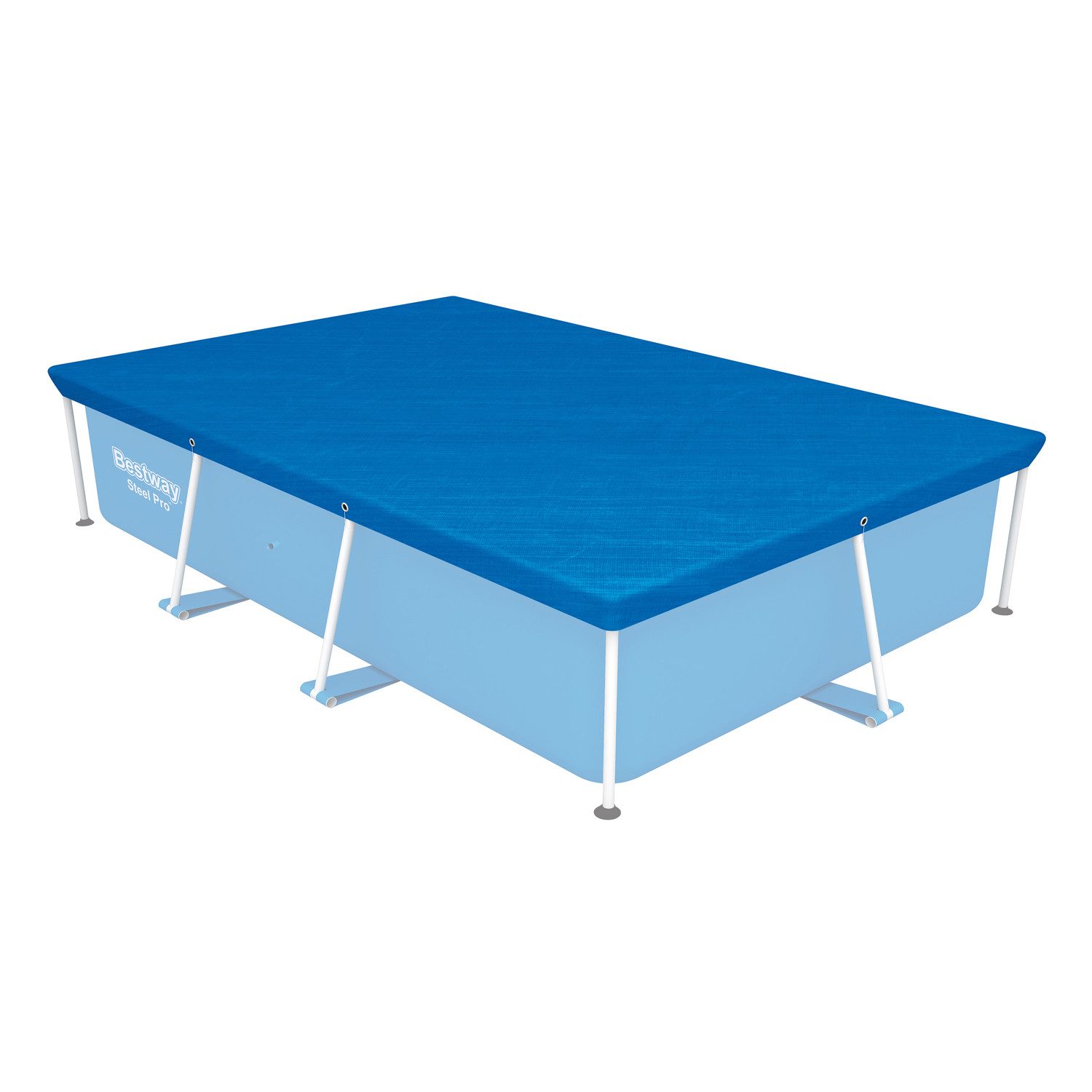 Pool-Abdeckplane 264 x 174 cm (Packung, 1-St), blau, eckig