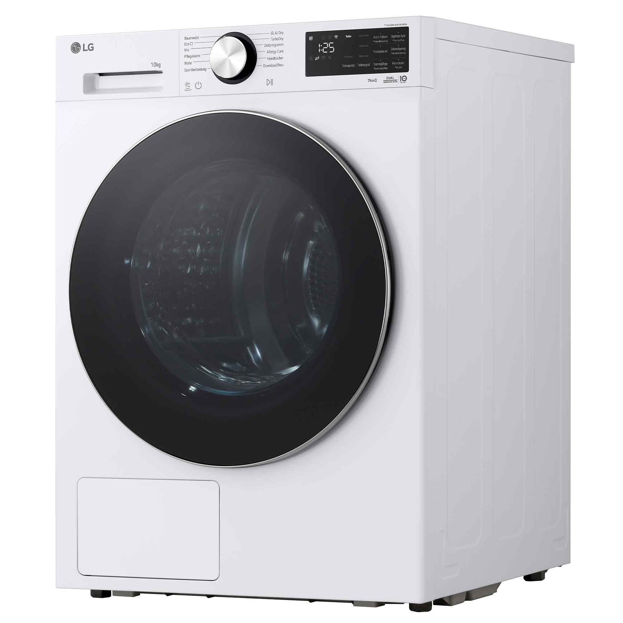 LG Wärmepumpentrockner Serie X7 RT10X72W, Trommelbeleuchtung & Sicherheitsglastür