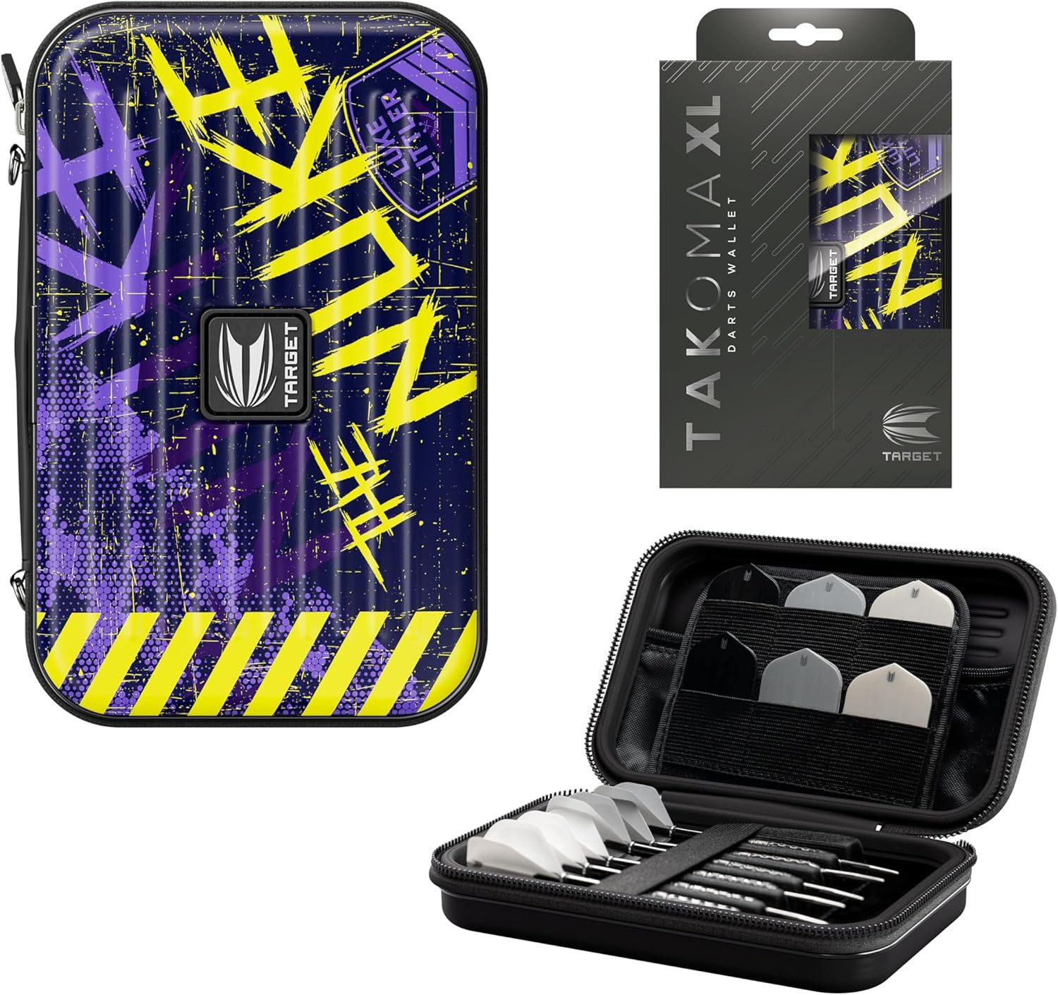 TARGET DARTS Dartpfeil Target Darts Luke Littler XL Takoma Wallet, The Nuke Dart-Tasche