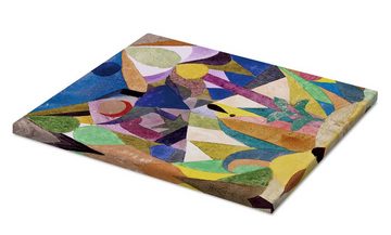 Posterlounge Leinwandbild Paul Klee, Mildtropische Landschaft, Malerei