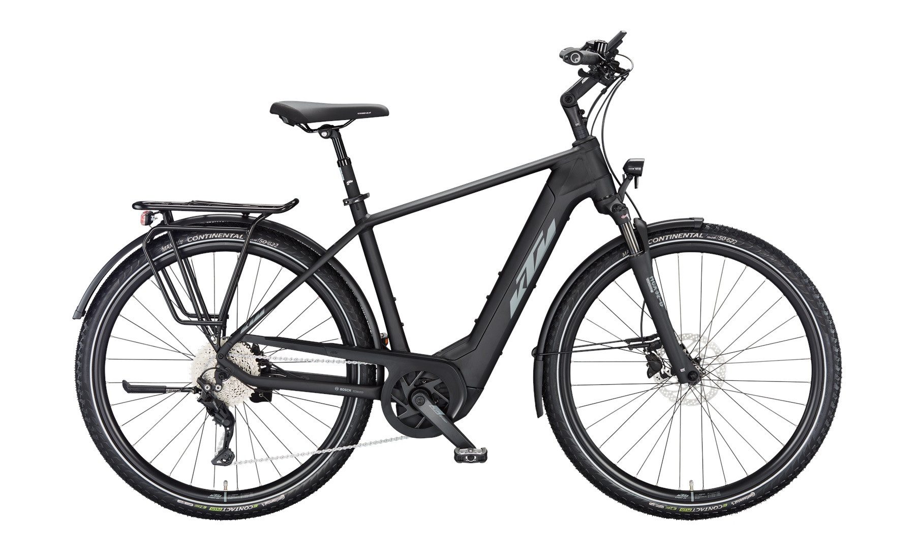 KTM E-Bike KTM Macina Tour CX 610 625 WH Herren schwarz 2025, 10 Gang Shimano Deore M4120-10 SGS shadow, Kettenschaltung, Bosch Performance Line CX smart System, 625 Wh