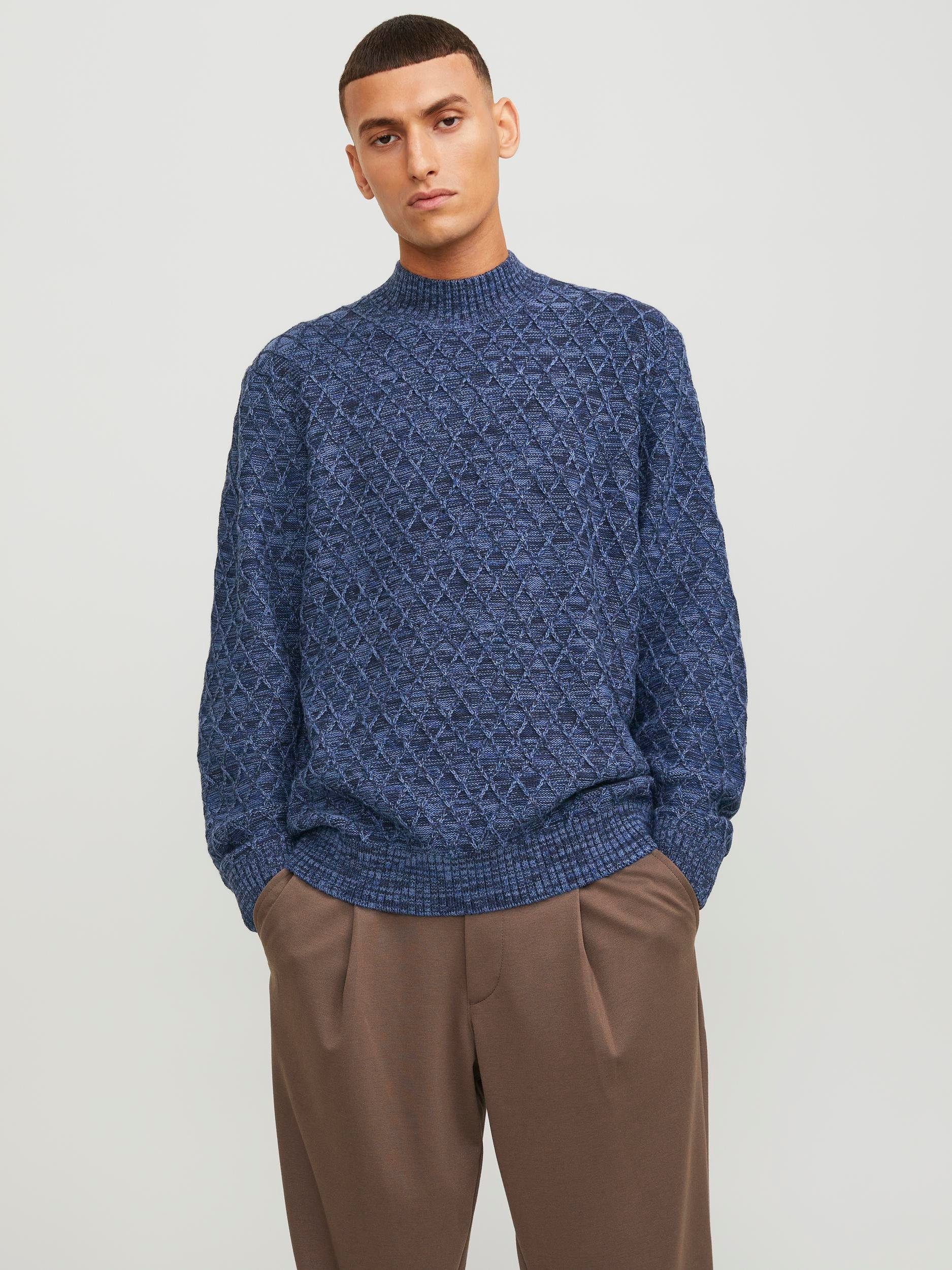 NECK MOCK Jones Stehkragenpullover & LN Jack Night KNIT JPRCCZIGGI Sky