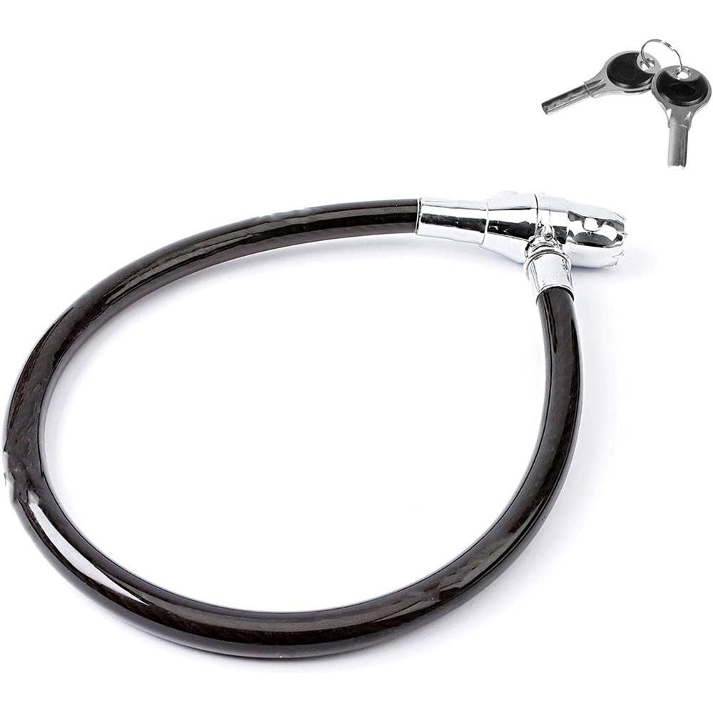 OLYMPIA OFFICE Stahldrahtschloss mit Sirene S200 Fahrrad-Alarmanlage (Fahrradschloss mit Alarmanlage, Erschütterungssensor, Sirene)