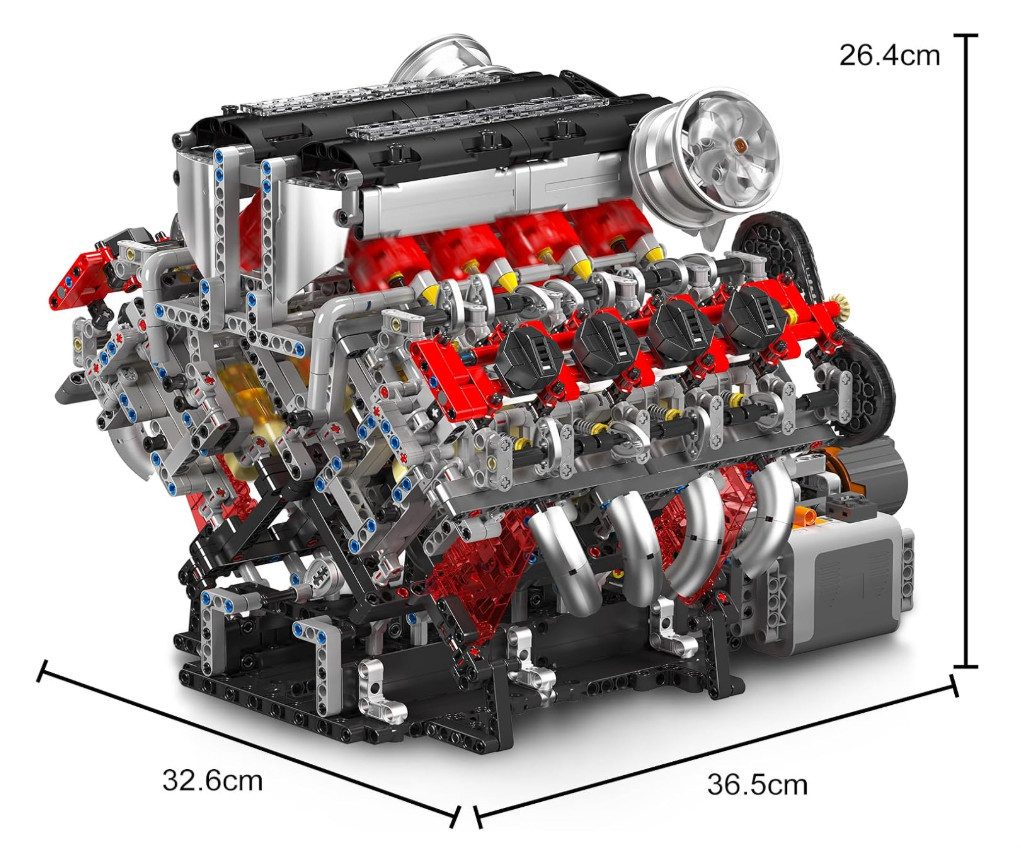 Mould King 10130 F488 V8 Engine Konstruktions-Spielset, (2718 St) – Bild 3 von 3