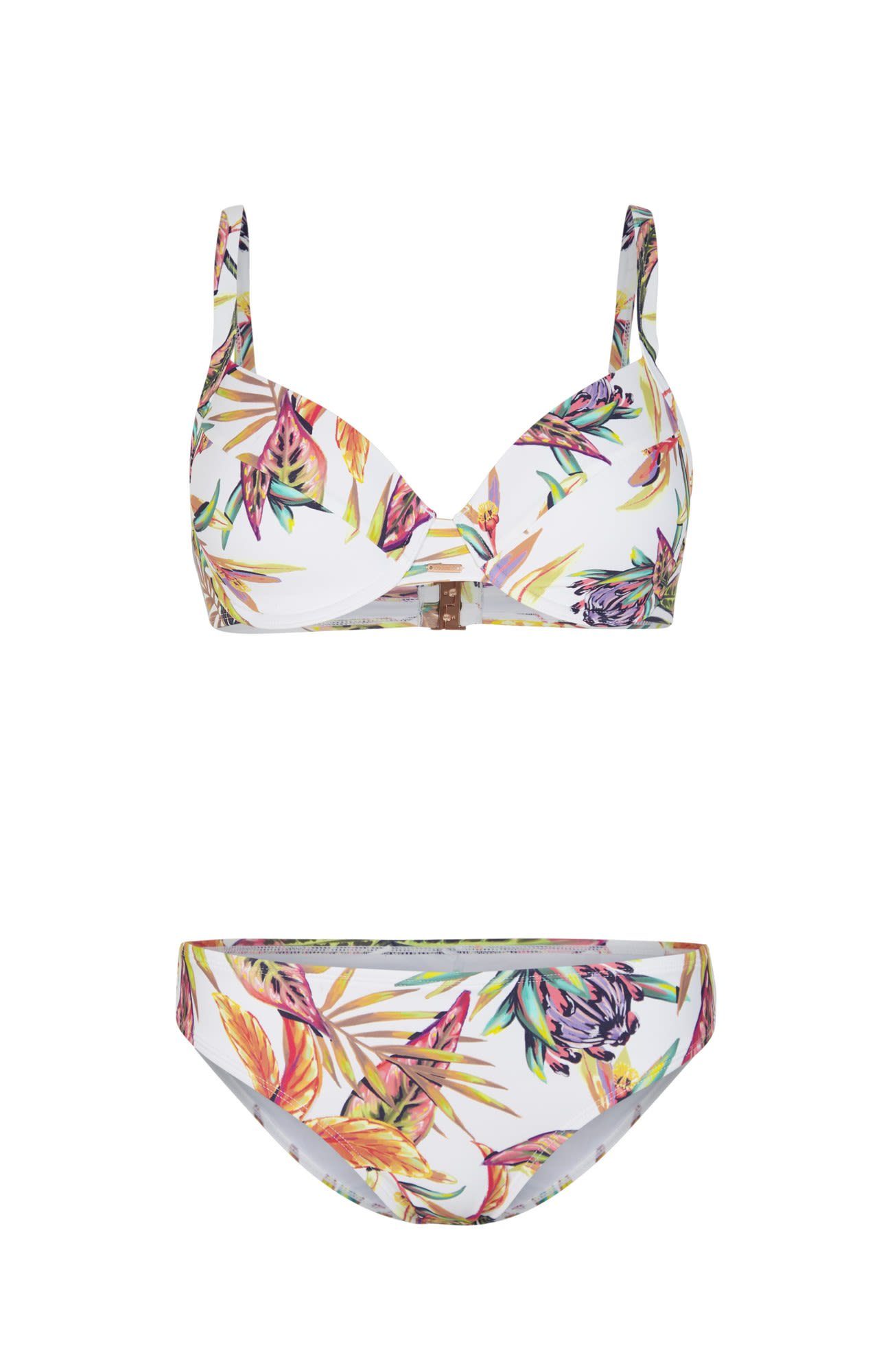 O'Neill Bügel-Bikini Oneill Flower White Wb Tropical Bikini-Set Julia Damen Bikini Rita Set W