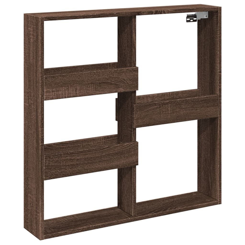vidaXL Regal Wandschrank Braun Eichen-Optik 80x15x80 günstig online kaufen