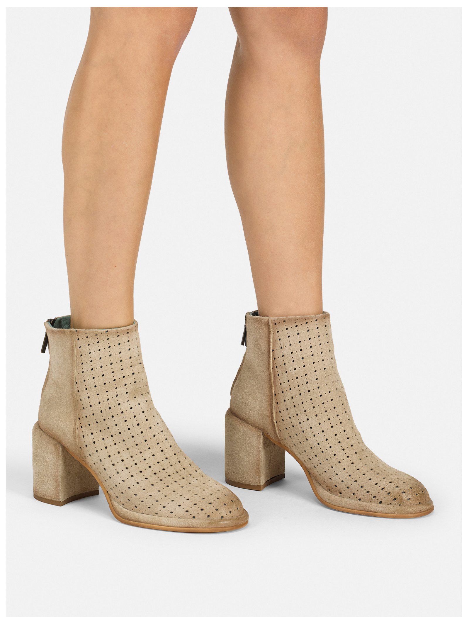 Felmini Stiefelette Leder High-Heel-Stiefelette
