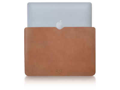 PURE Leather Studio Laptop-Hülle »16 Zoll MacBook Hülle AVIOR« 16 Zoll MacBook Pro 40,6 cm (16 Zoll), Lederhülle für Apple MacBook Pro 16 Zoll Schutzhülle Laptophülle Sleeve Cover Case
