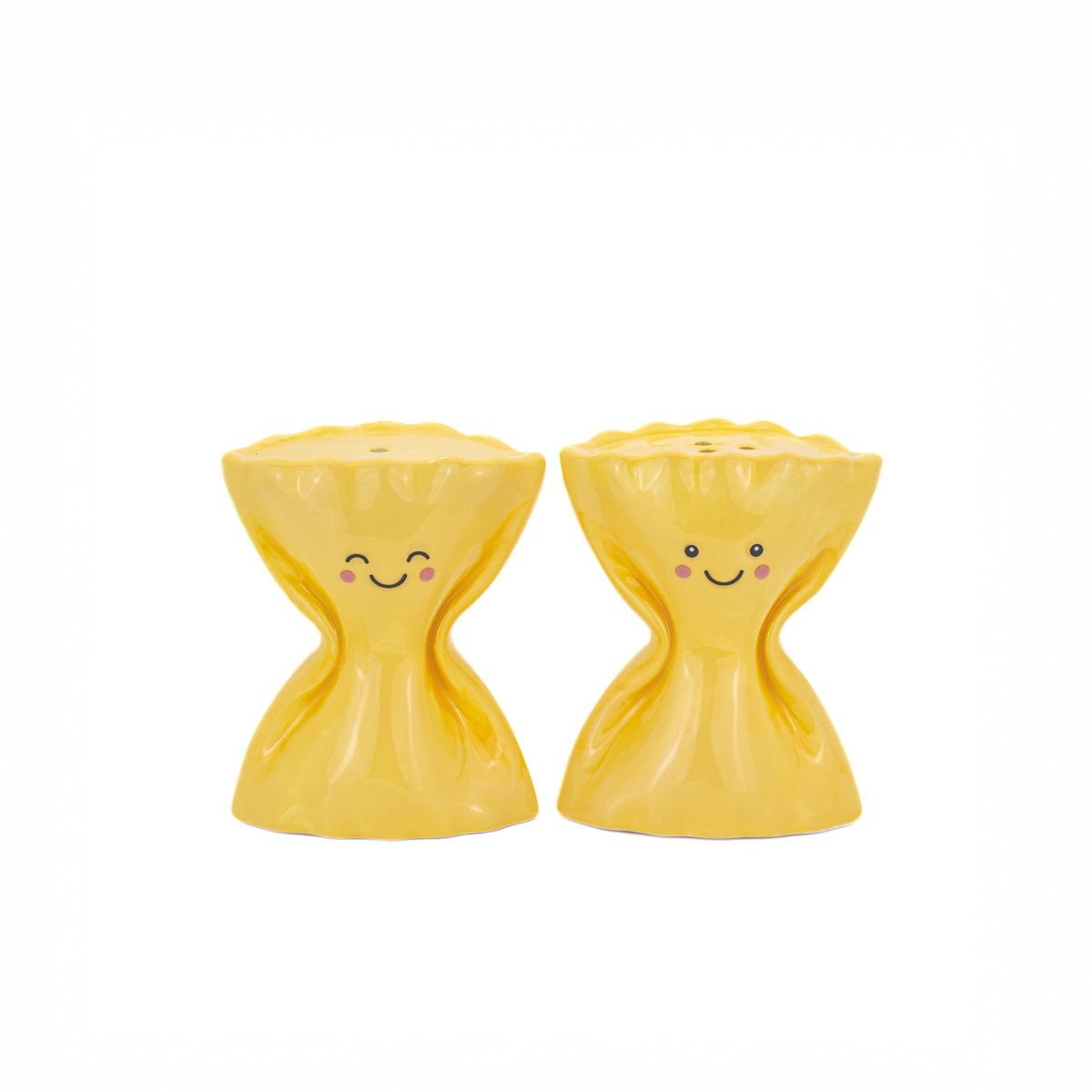 Sass & Belle Salz- / Pfefferstreuer Pasta Farfalle Nudel, (Set, 2-tlg), gelb, ca. 6 x 3 x 7,5 cm