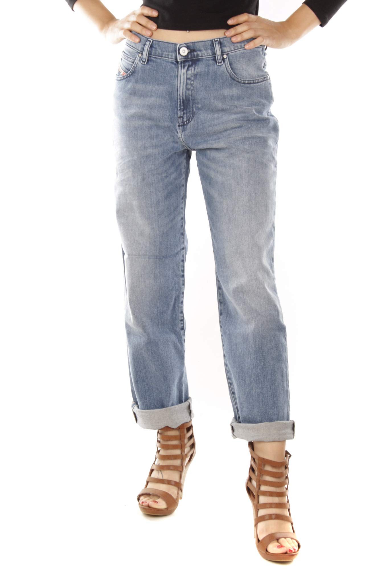 Diesel Straight-Jeans Diesel Niclah R0258 Damen Jeans Regular Straight