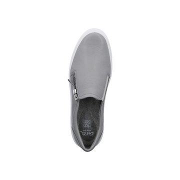 Ara Courtyard - Damen Schuhe Slipper Sneaker Glattleder grau