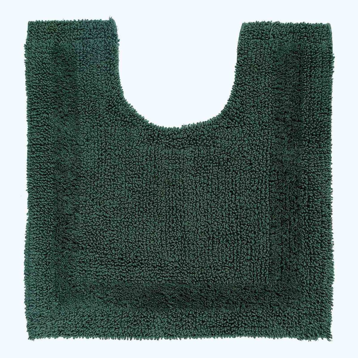 Homescapes Badematte WC-Vorleger moosgrün 50x55 cm aus 100% Baumwolle, Höhe günstig online kaufen