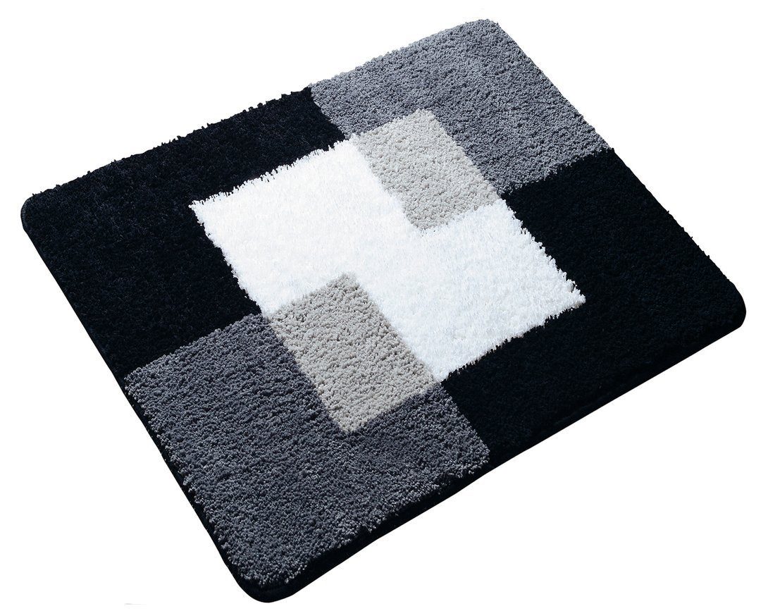 Ridder Badematte COINS Badvorlage 55x50cmcm Anti-Rutsch, Polyester, grau, Textil, Ridder-7103807